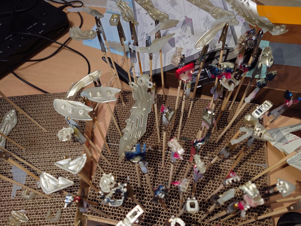 シャンパンゴールドを吹いたところ