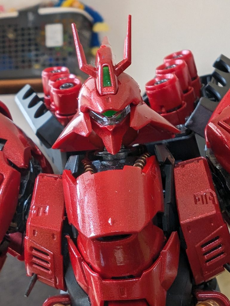 バストアップ てっぺんにゲート残ってる😅遠視には辛いです😭