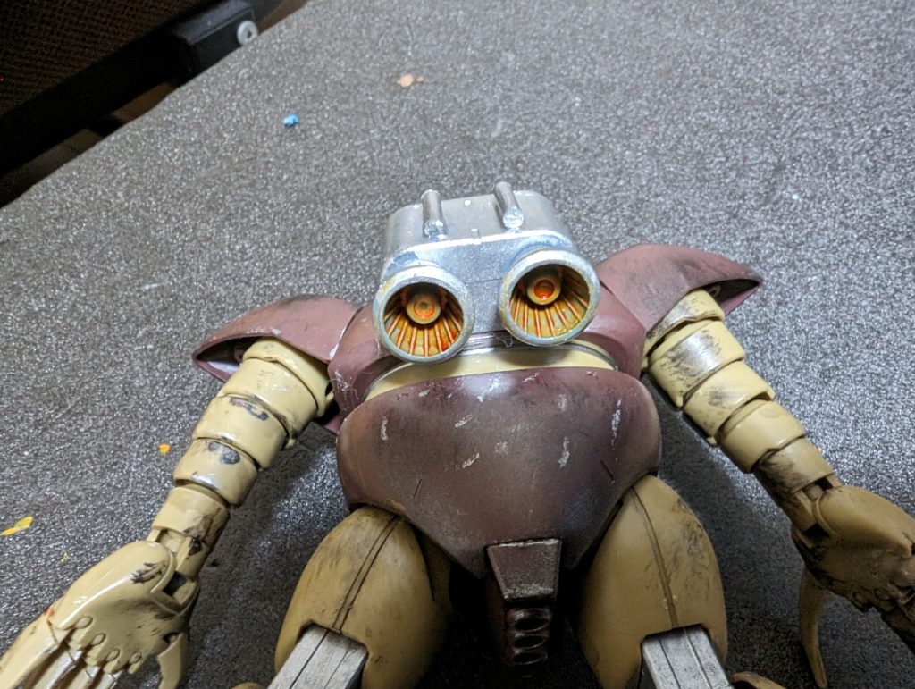 バーニア内も錆汁が垂れたようにしてみました