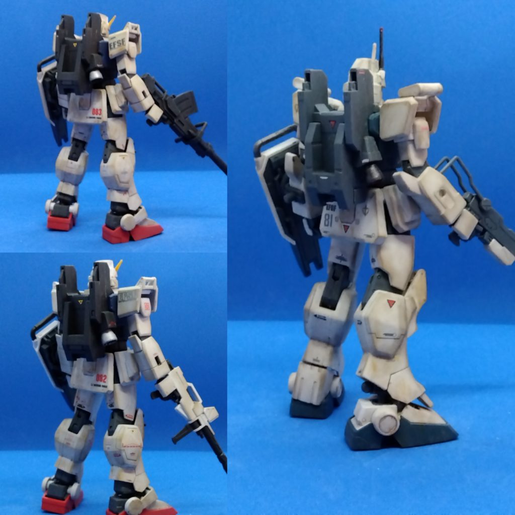 陸ガン2機はほとんど同じイメージになるように仕上げてます。