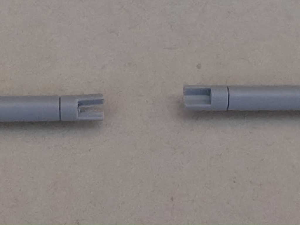 因みに加工したとこはビームサーベルの接続部です