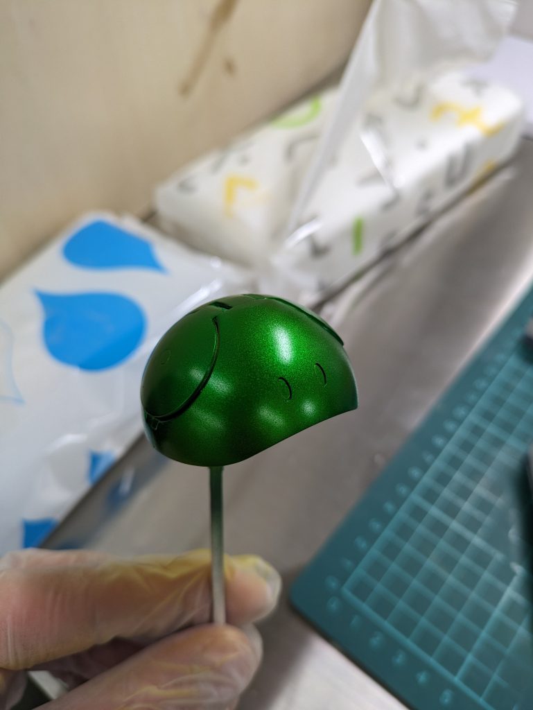 クリアカラー塗装後グリーンの深みがいいですね