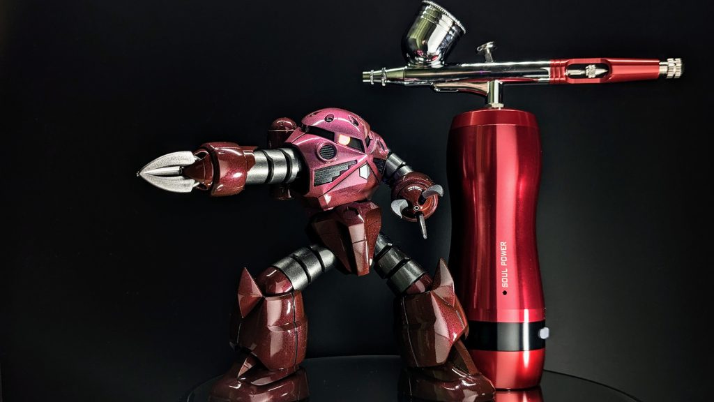 充電式エアブラシでの全塗装は初めてでしたが、全然問題なく仕上がりました✨