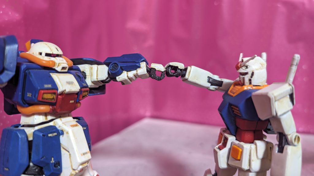 漢は拳で語るの図(笑)