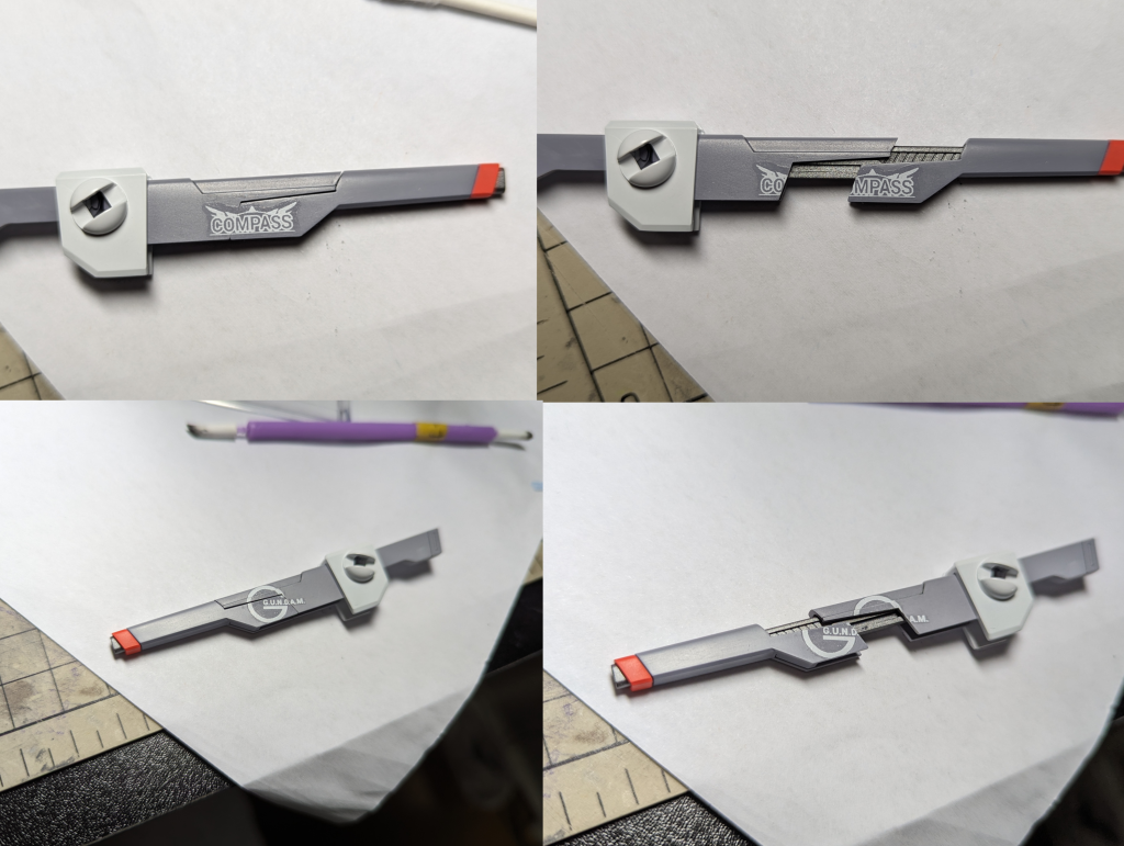 左右のレールガンはロゴが分割するようにしています