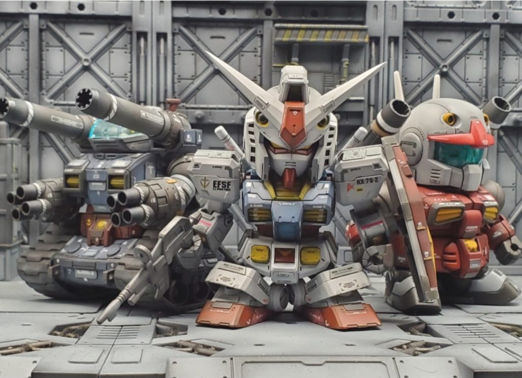 V作戦ごっこ……なんちゃってRGの子供たち–2枚目/制作者：マ～房