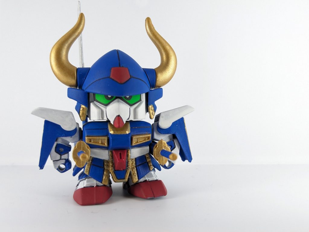 正面より。青と白のコントラストがキレイに出せました。