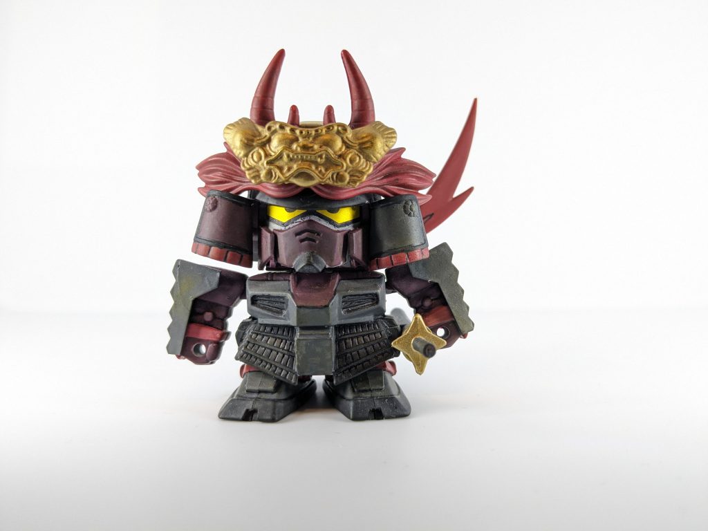 パーツを組み替えてゾンビ信玄頑駄無にもできます。ちょっと貴族感出ますね笑