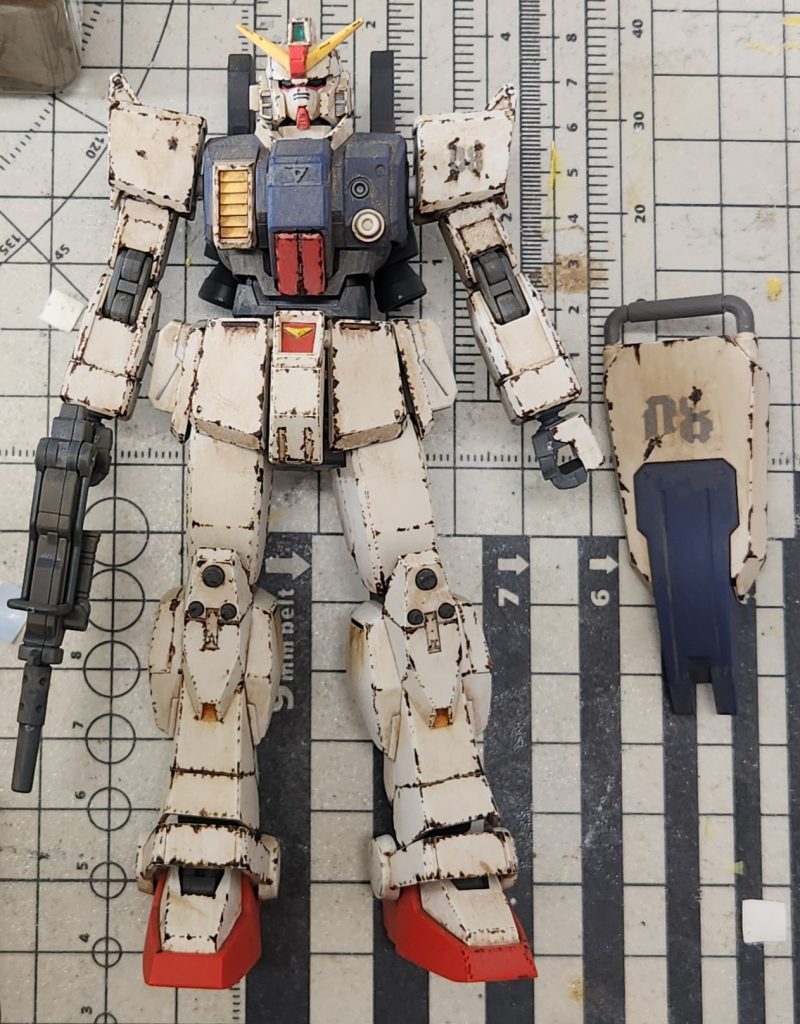 ひとまず錆表現は完了！↑その後にウェザリングマスター、艶消しトップコートを吹いて完成!!