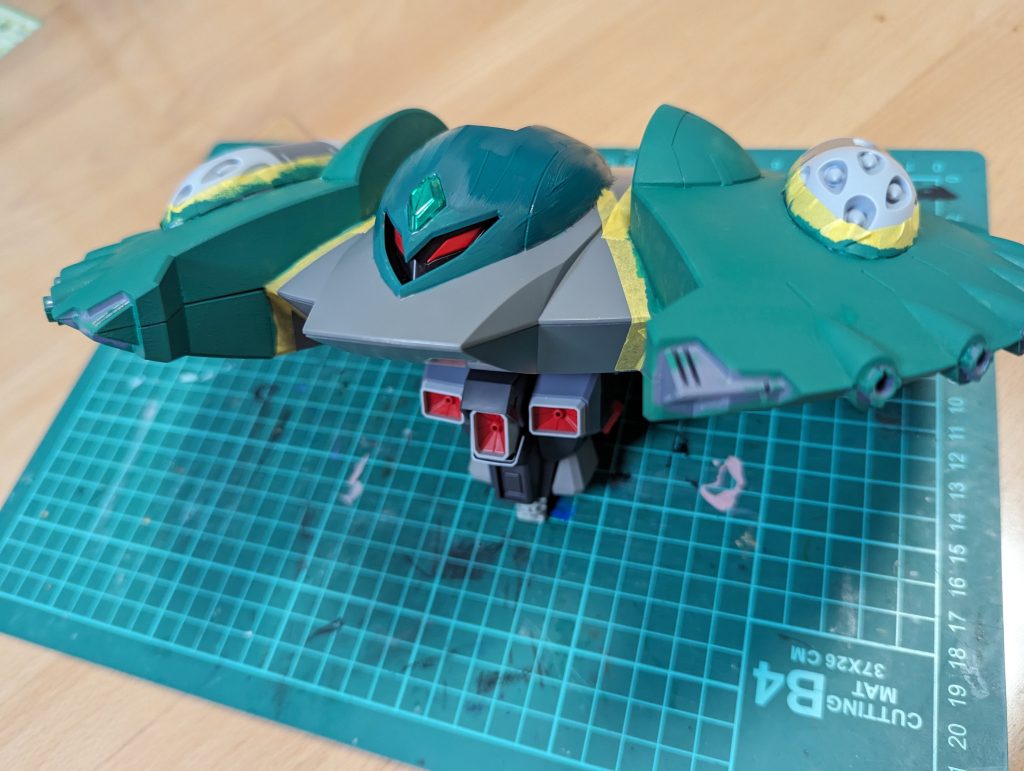 アクリルガッシュで塗りました