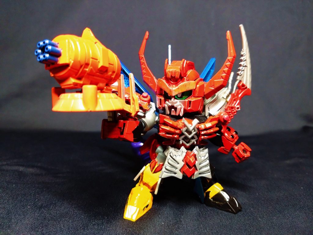 でんでんガトリングはうまいこと使えそうなパーツがあったのは奇跡的。ボールデンも優秀。ただ他の制作でもボールデンを多様しているので合体時等はポロポロも多く、保持力の期待値は意外と低めw