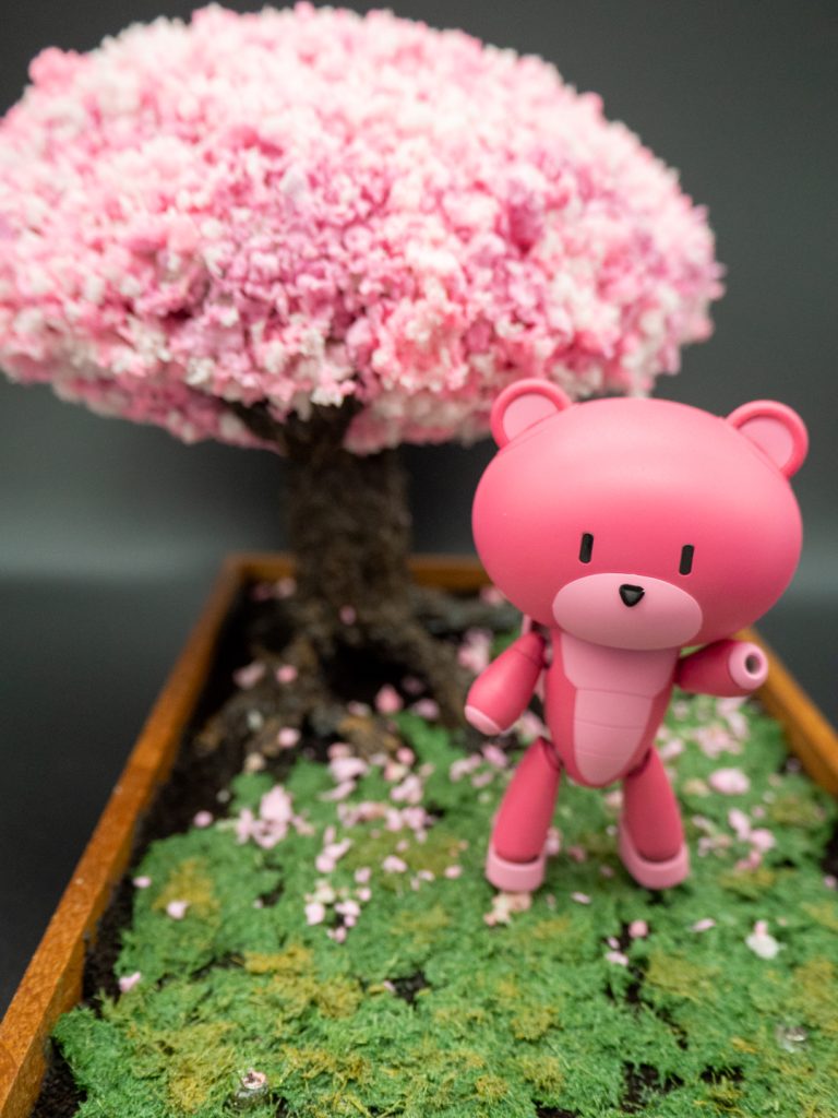 櫻の木をバックに記念撮影！