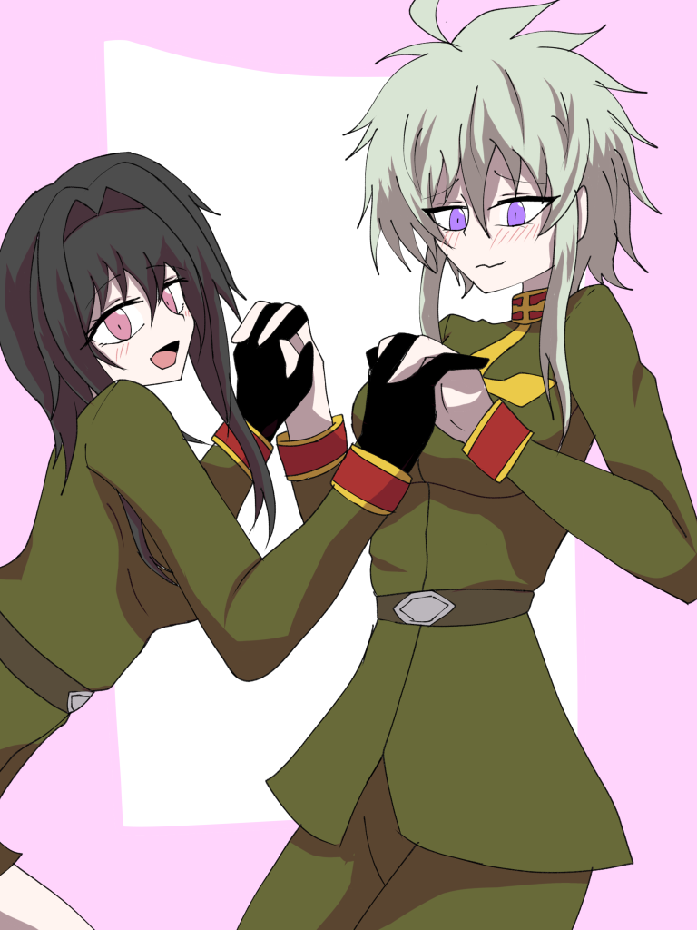 ジオン共和国特殊部隊アンタレス隊に入隊した女性の新兵、ジへ·ユークリッド少尉。責任感が強く生真面目な性格。ユークリッド家の令嬢。傲慢で他人を侮辱する両親に嫌気が差し親子の縁を切り家を出て軍に入隊した。元は衛生兵の志願でありの同期のグラム、カシュ、ヨハンの三人と友人になり自分だけ離れるのが嫌でモビルスーツのパイロットに志願した。三人の仲でもカシュとはあることをきっかけに一番仲がよく彼女の事を大切に思っている、大戦後は彼女の家で暮らしている。イゾルデに実力を評価されアンタレス隊に誘われ部隊に入った。