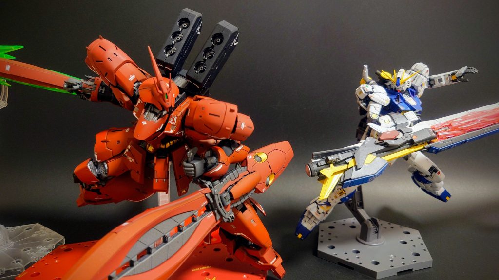 ハイパービームサーベルのエフェクトで並べるしかない（めっちゃ場所取る！）