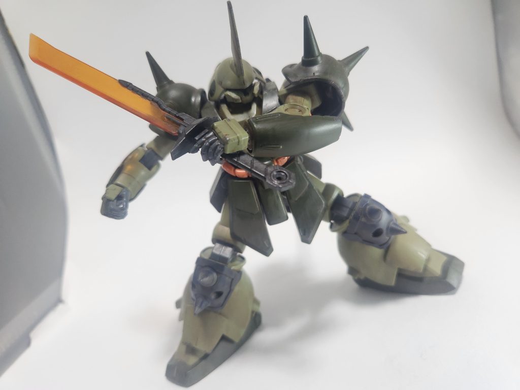 基本的には大型ヒートサーベルでの着☆剣！がメイン。マラサイには日本兵の血が流れてる。REイフリート改の物を流用。