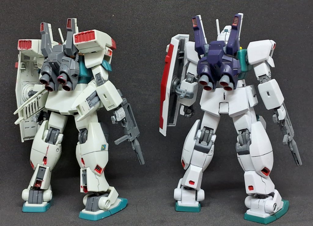 オリジナルと修正版の背面図