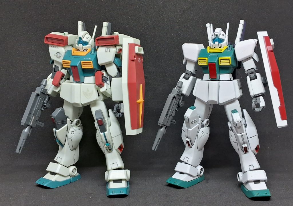 改造前のHGUCジムIIIとの比較