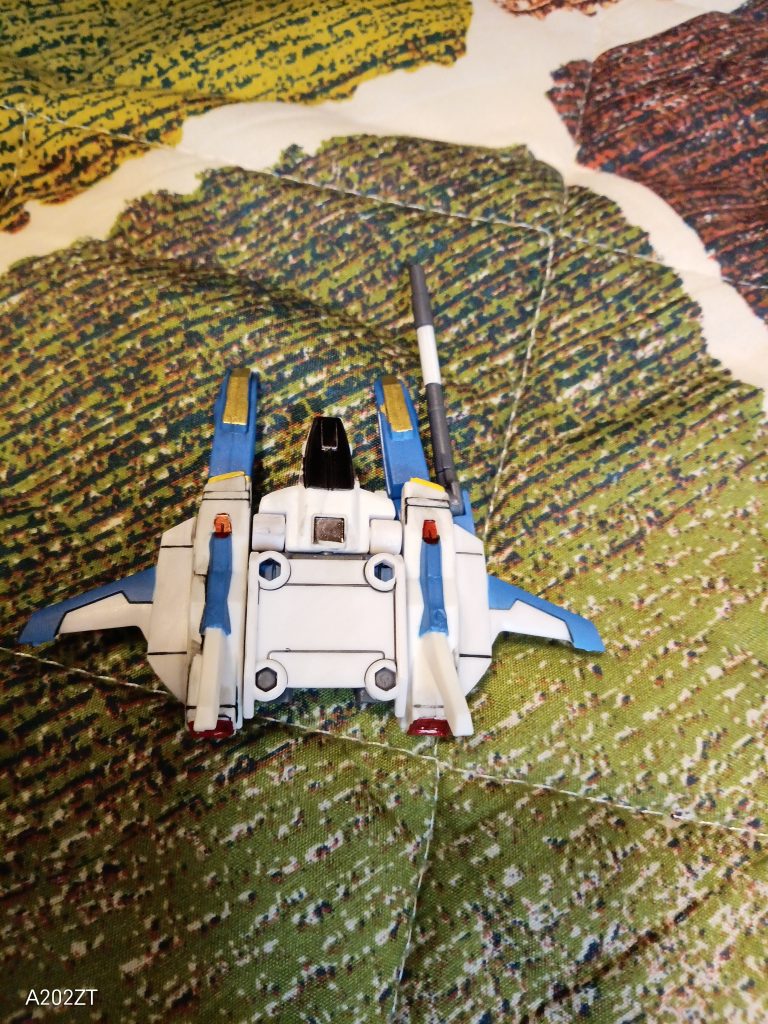 Gディフェンサー(ガンダムマーカー塗装)Χっていう名前にしたのは、改を探して、「かい」で変換を探していたら、ギリシャ語でかいをΧっていうみたいです。こっちのほうがカッコいいかな…と…