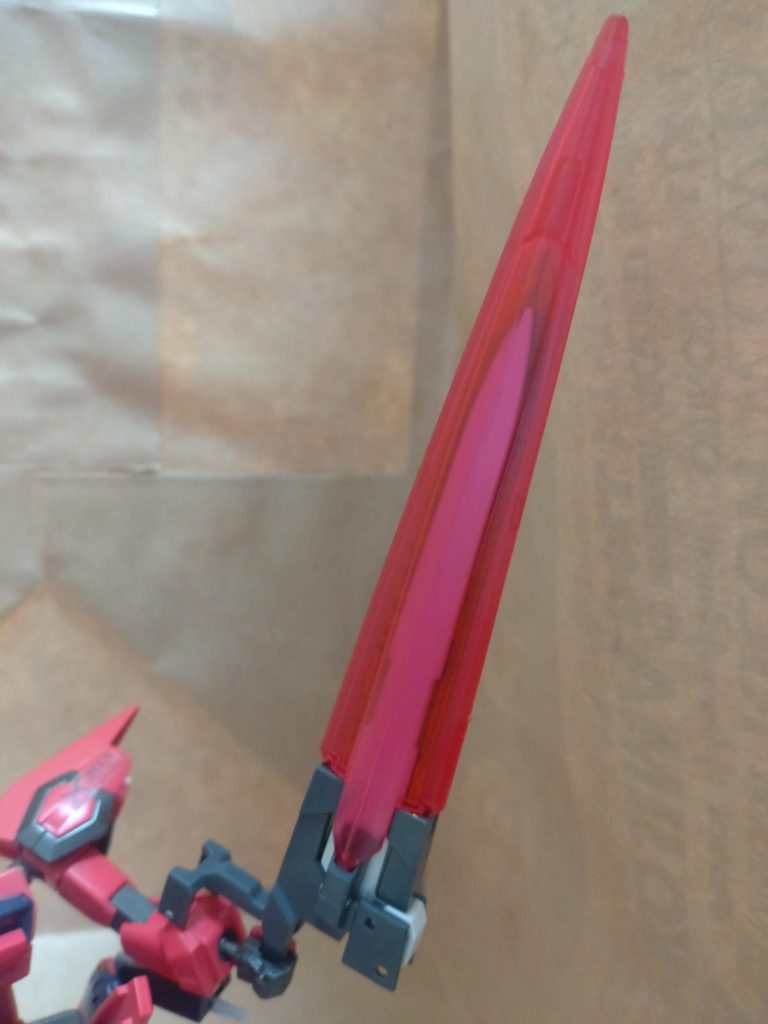 オマケ。最大出力にするとライザーソードではなくて、ミーティアユニットのサーベル位の出力で斬る！（笑）