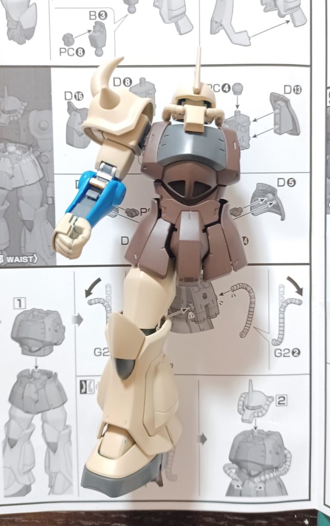 HGUC 1/144 グフ REVIVE ・チョコチップ迷彩–7枚目/制作者：@ウソつきカモメ