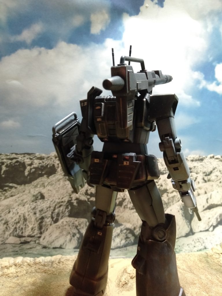 MGジム・キャノン改造、”踊る黒い死神”リド・ウォルフ専用機　ブラックヘッド版–4枚目/制作者：猫親父