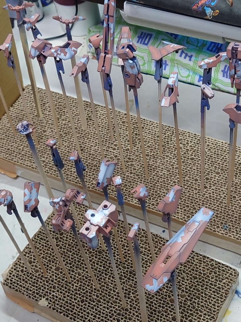 マスキング剥がして確認。