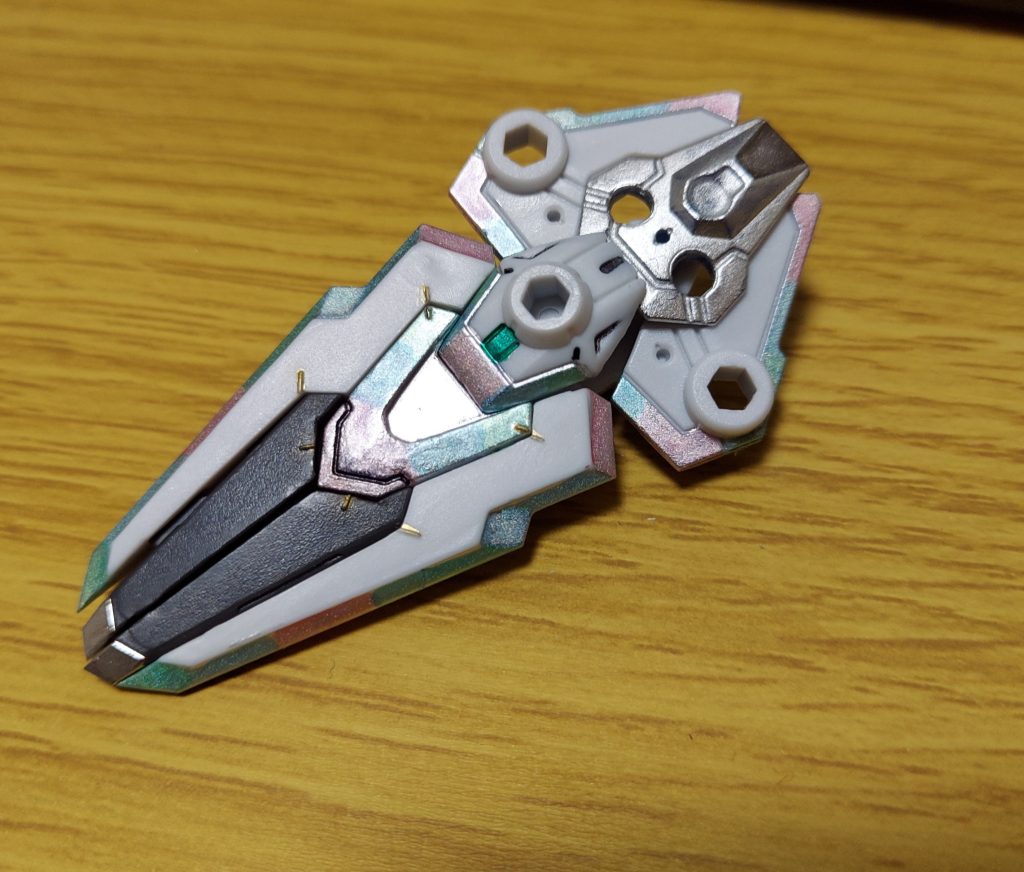 部分塗装後。淡い色合いだけど、それもまたよし！