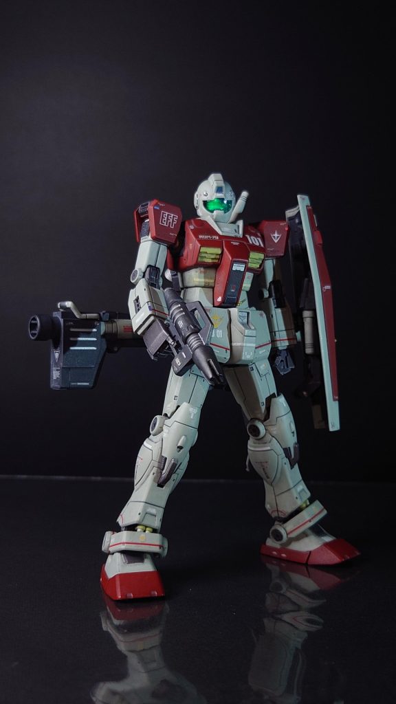 最後に標準装備的な感じで。ジャブロー守備隊という事で、まぁ、本来弱々しいイメージなのかもしれませんが自分なりにマスターアーカイブ版のかっこいいジムを目指して好みの感じに仕上がったのでとても満足しています😎✨今回は延長工作やディテールアップ作業も比較的思いついた通りに出来たので、そういった点も嬉しかったし、最後まで楽しんで作ることが出来ました☺----------------------------------------------------------それでは、以下、制作工程です。