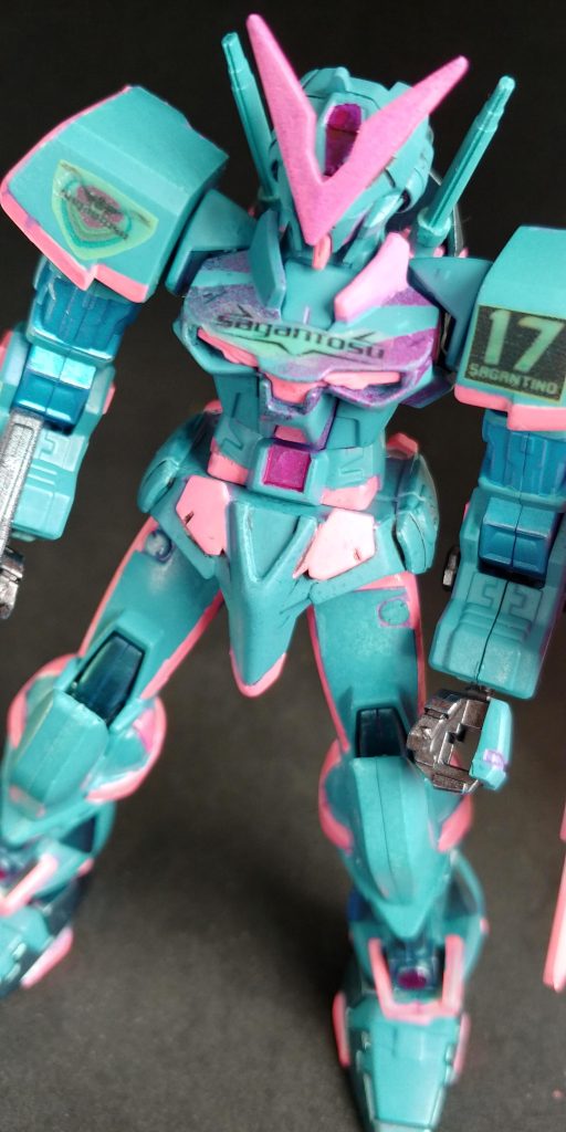 あんまり見えませんが、胸元は今年のユニフォーム風にしてるつもり