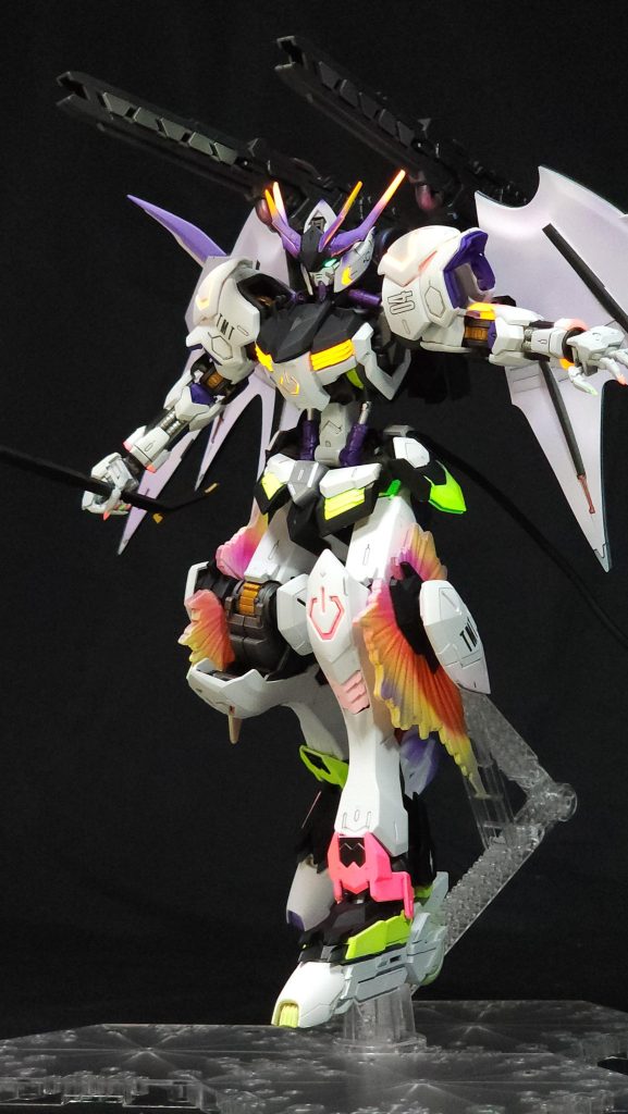 大口径大型レール砲「ライメイ」背中に二門装備SDガンダムのヴェルデバスターDXセットからパーツを拝借