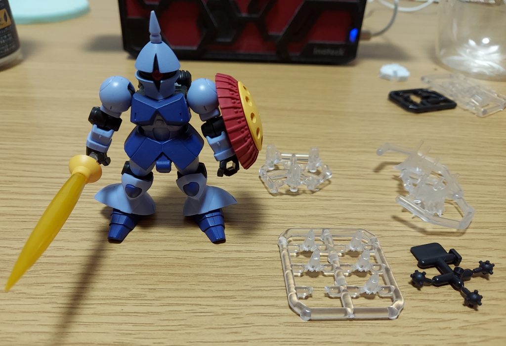 素組全体。クリアパーツどー塗るか迷ったー