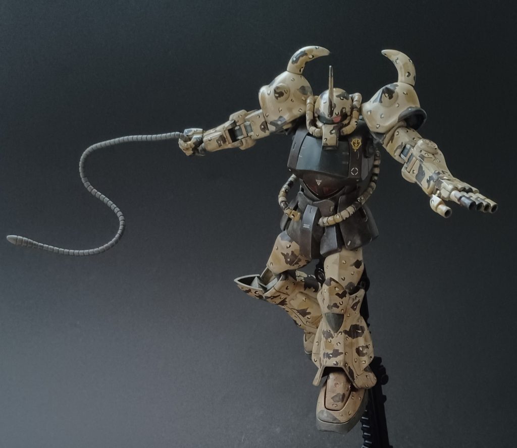 HGUC 1/144 グフ REVIVE ・チョコチップ迷彩–3枚目/制作者：@ウソつきカモメ