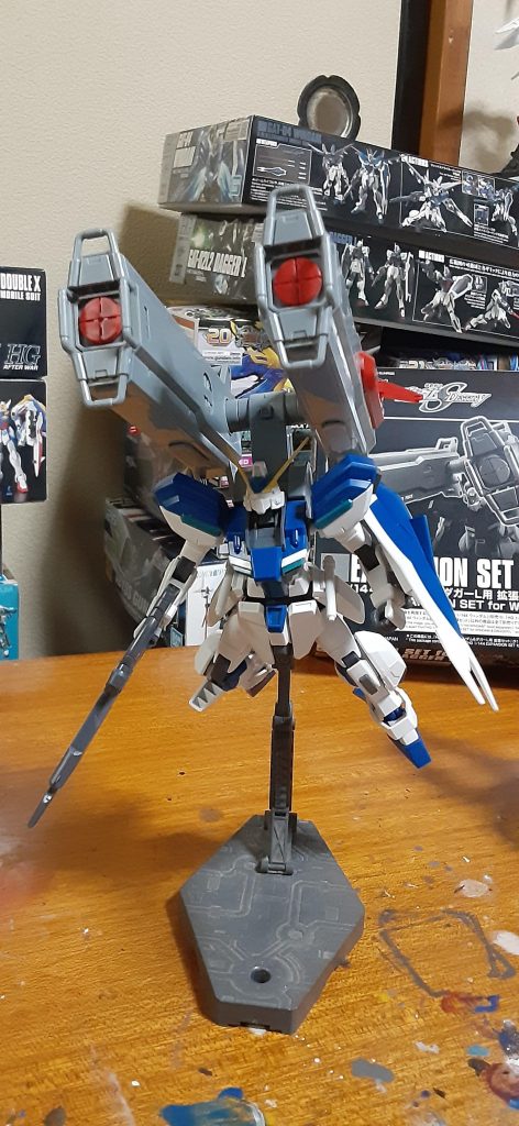 「そーらいけ‼️今度こそ、青き清浄なる世界の為に‼️」　レビュー見てデカイのはわかってましたが、それでも予想以上でびっくり、ポージングできないwww　腰に負担来ないか凄い不安😅