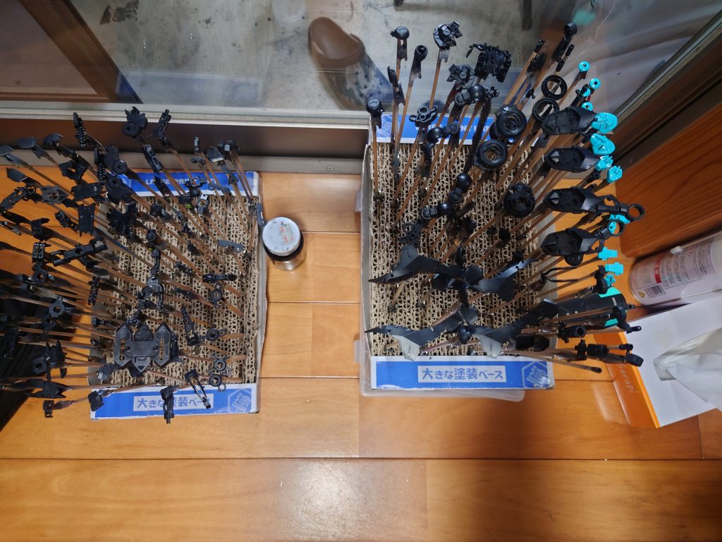 ほぼフレームのパーツ😅ガンダムフレームはあらためて良くできてるなと😄