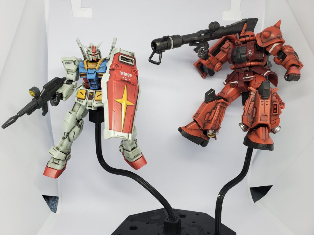 先日のシャア専用高機動型とツーショット