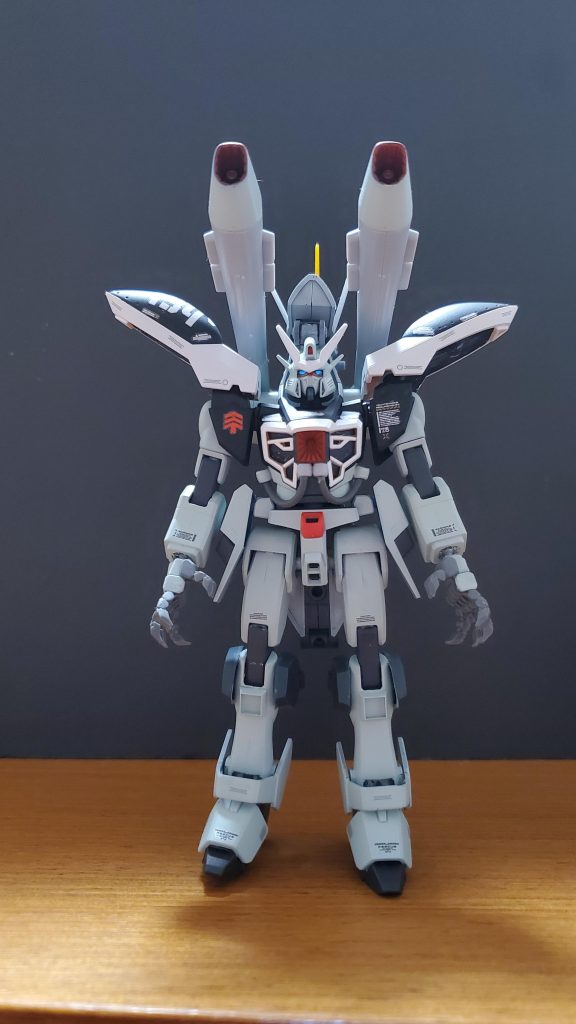 機体解説①:地球連合及びザフトのとある軍閥の将校達が、平和維持機構コンパスの活動に危機感を抱いていた。コンパスが反乱を企てたとき、連合及びザフトは対抗しうる戦力は乏しいと危惧していた。そのため、連合及びザフトの一部将校達はコンパスの反乱に対して