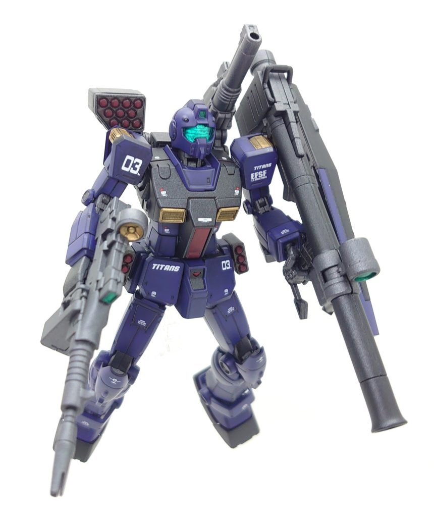 HGGTO RGM-79 ジム (ショルダー・キャノン装備/ミサイルポッド装備) 『ジムの日に向けて』–4枚目/制作者:早摘みレモン