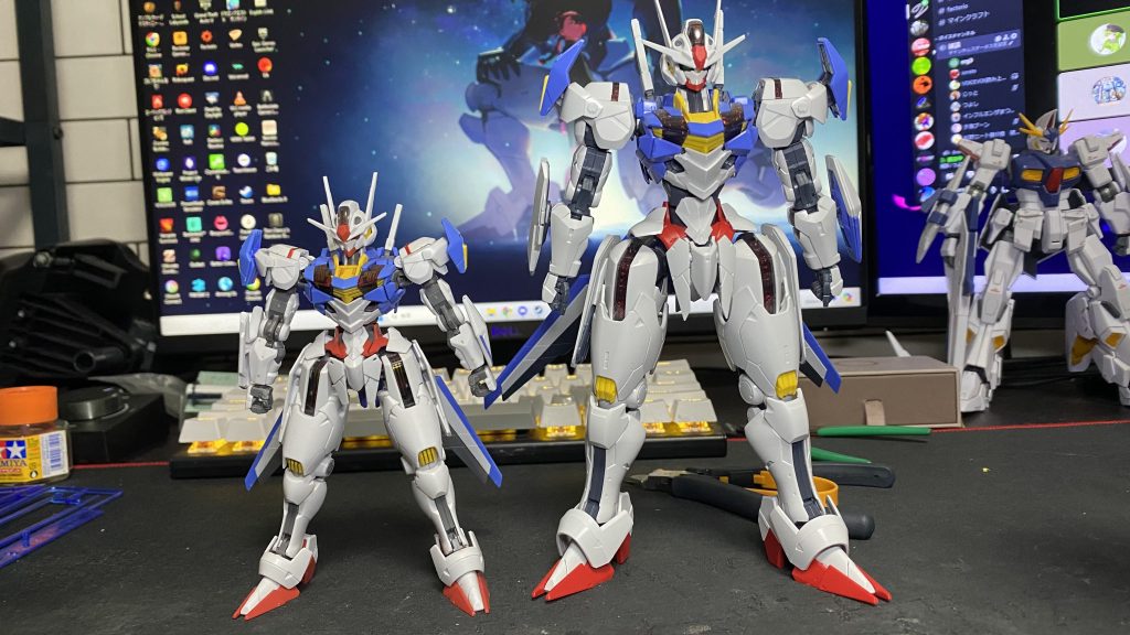 フルメカニクス ガンダムエアリアル 素組みトップコート–3枚目/制作者：sorato2525