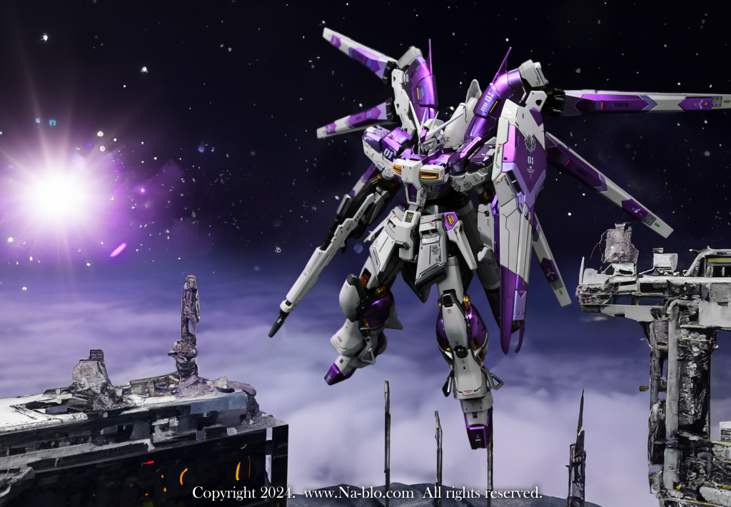 RG 1/144 Hi-νガンダム + TLX メタルフレーム–4枚目/制作者：SONG_SION