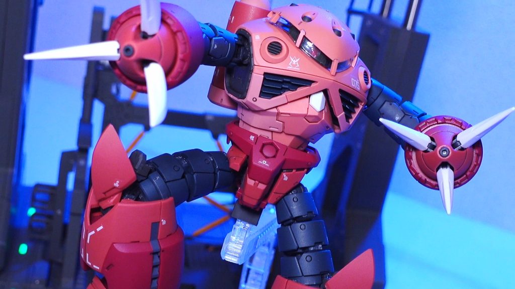 RGシャア専用ズゴックをミニクレーンで組立て!–4枚目/制作者：and CRAFT 3D