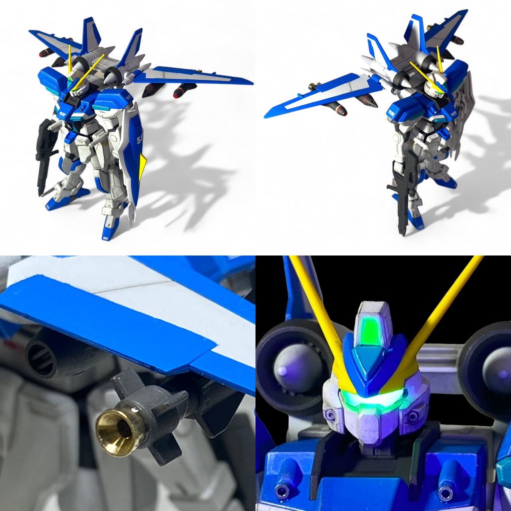 金属パーツを使いディテールアップ　カメラアイ等はブラックライトで発光