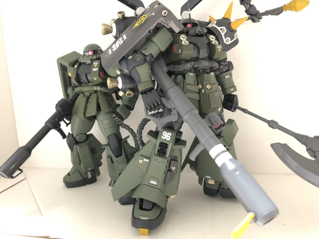 高機動型ザクとツーショット！