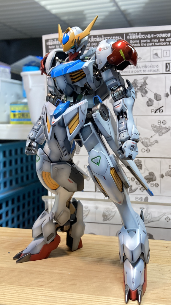 体型もありますが、モビルスーツというよりモーターヘッドの様な繊細さを感じるキットでした。ご覧いただいてありがとうございました😊