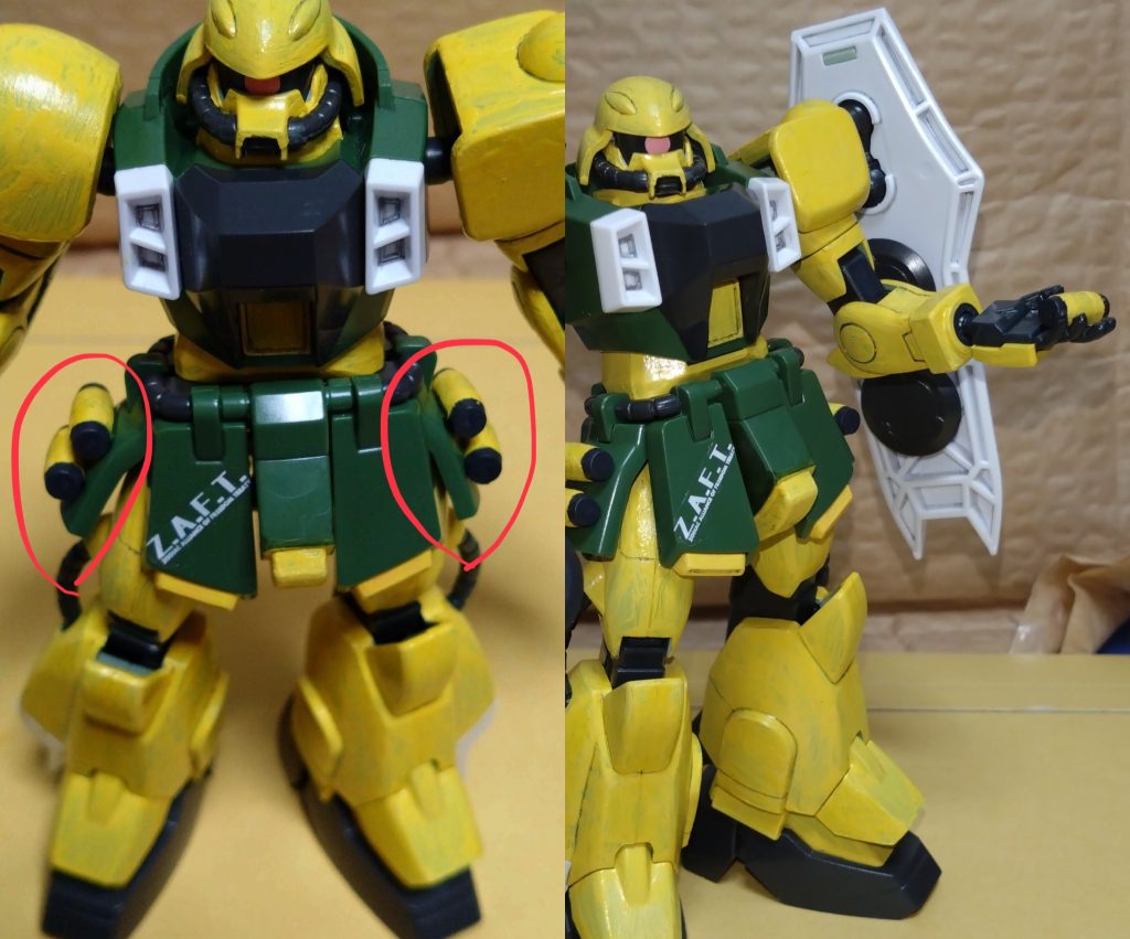 ハンドグレネード×4腰部サイドアーマーを兼ねるキャニスターに装備されている武器。閃光弾、発煙弾、高性能炸裂弾、テルミット焼夷弾、通常榴散弾の計5種類が存在。