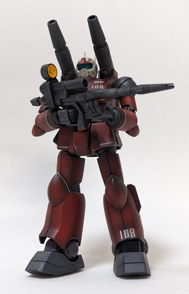 意外とやってなかった黒下地からのグラデーション、所謂MAX塗り。時短の為にEVOサフに直GXハーマンレッドを吹いてます。グレー部分は寝ぼけてグラデーションし忘れるw