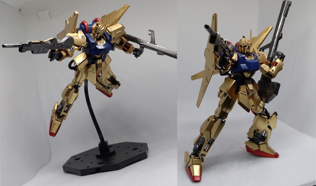 ビームライフル＆クレイバズーカ装備ポーズ