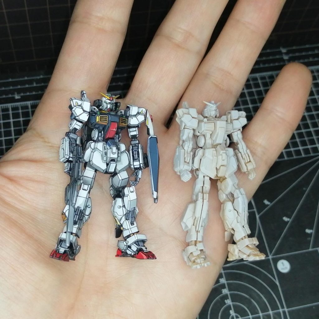 今回アニメのマーク2に寄せるべく関節などの改修や3dプリンターにて一部新造してます。
