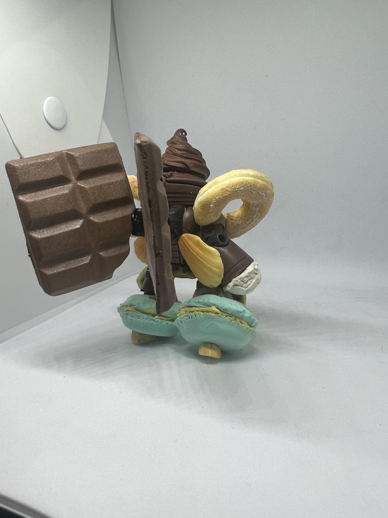 背中にはチョコレート