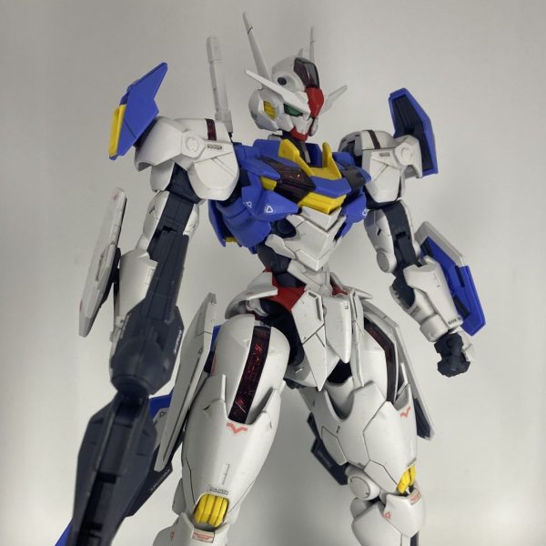 フルメカニクス ガンダムエアリアル 素組みトップコート