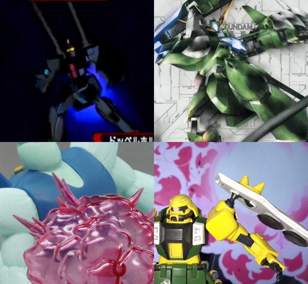 敵は3機。そのうちの2機はアーモリーワンでの強奪事件で港を襲撃した機体と同じ『ダークダガーL』。そして、隊長機と思われるもう一機は…… 「ブリッツ?まさか、ミラージュコロイド搭載機か!」 その機体は『ミラージュコロイド』だけでなく、核エンジンを動力とした特殊戦用MS『NダガーN』。ユニウス条約を二重も違反した機体に対し、メモリーは確信した。 「連合は核を撃つ、間違いなく!!」 「ファントムペインの情報にあったザフトの新たな量産機か。色違いだが、パイロットはエースか?」 メモリーは敵の見た目、装備からして即座に分析したことで性能を考慮。敵の攻撃を避けつつ、搭乗機のザクのOSを換え、あることを行う。その結果、メモリーのザクのスピードが上昇したのだ。 「ウィザードが無い分、リミッターを解除したことで機動性を倍にしてみたが……イケるか?」 「何だ!?速くなった?」「情報と違うぞ!!」 困惑する敵。メモリーはその隙に2機のダークダガーLの撃破に成功。だが、もう一機のNダガーNはミラージュコロイドを発動。メモリーの前から姿を消そうとする。 「これでこちらが見えないだろう」「どうかな?」 メモリーは腰部サイドアーマーに装備されているハンドグレネードを使用。それらは全て発煙弾となっており、相手にダメージは与えないが辺りを煙幕で視界を遮断。『目眩しのつもりか?』と、呟く連合のパイロットは見えなくなったザクを探す。 しばらくして、影が見えた。 「そこだ!」 シールドの裏面に搭載されたビームライフルで狙撃……したかと思ったら、それは破裂した。風船のように…。 「何!?」 影の正体はMSに似せたダミーバルーンだった。連合のパイロットはもう一度を辺りをくまなく探すと、ここで背後から近づく影に気づく。今度こそ……と思い、接近戦で撃破を試みる。 だが、近づいた瞬間にそれは爆発。それもダミーで、機雷を仕掛けたモノ。これにより、NダガーNのミラージュコロイドは解除された。 「何だと!?」「そこだぁぁぁ!!」 姿を現した瞬間を狙い、メモリーのザクは猛スピードで最後のMSをビームトマホークによって撃破に成功するのだった。 「こちらメモリー・カロウ、連合のMSを3機撃破に成功しました」 その直後、隊長のジナから通信が入る。偵察機からの情報により核攻撃部隊を確認との連絡だったーーー